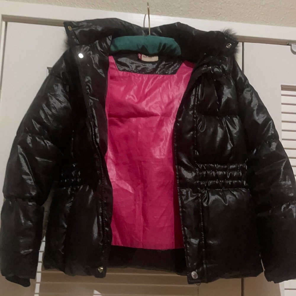 Levi's Kids PufferReal fur on hooded jacket.